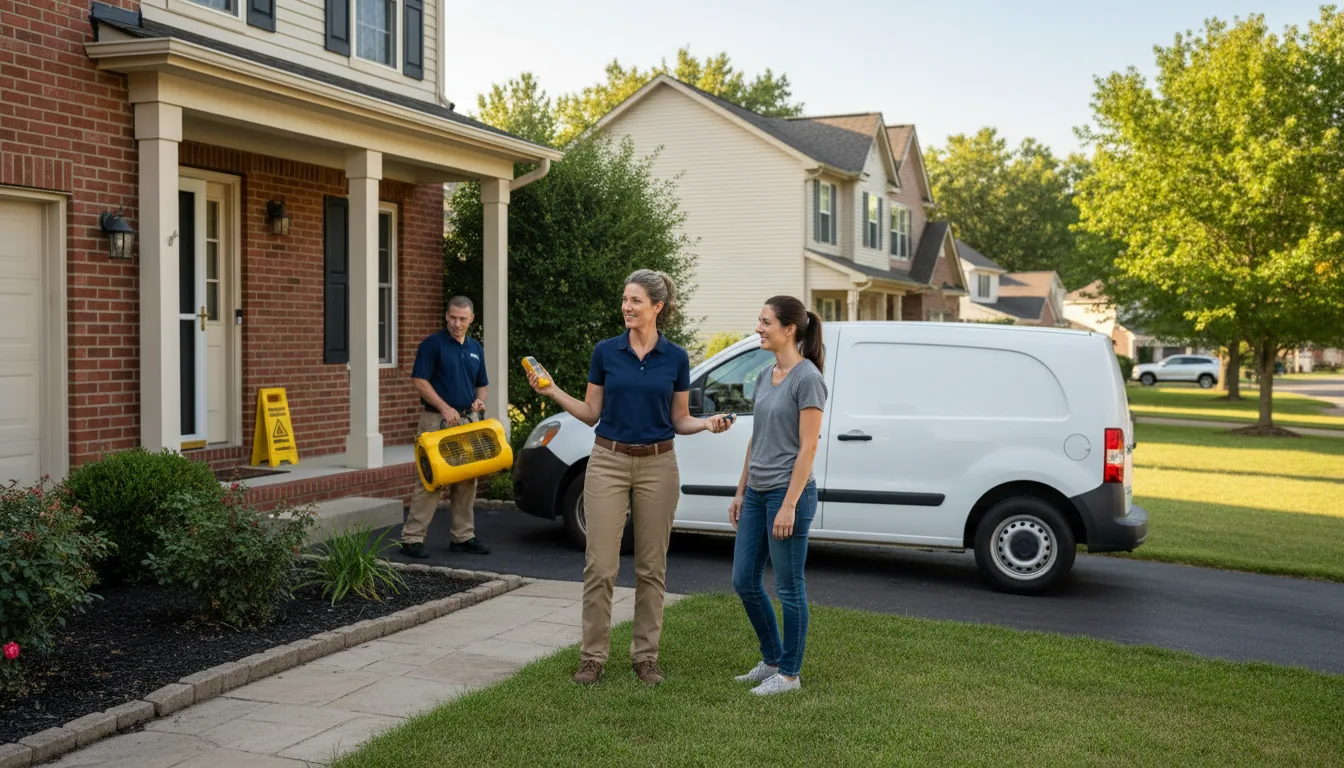 Residential water damage restoration in Huntington Station, NY